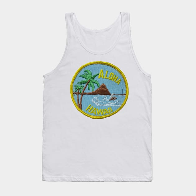 Aloha Hawaii Patch Tank Top by HaleiwaNorthShoreSign